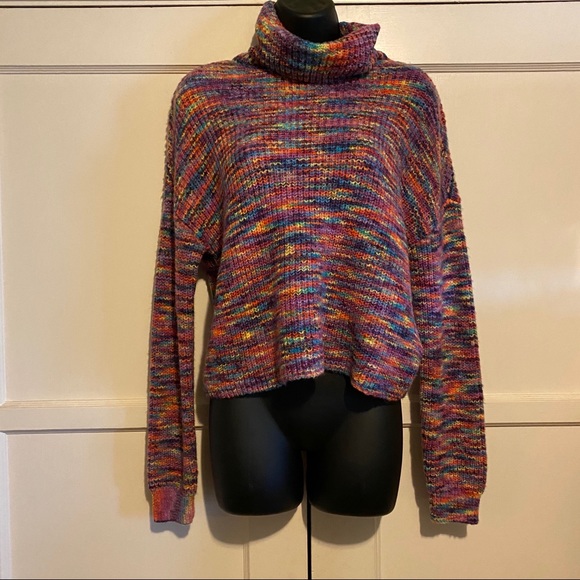 SO Sweaters - So Soft Knit Rainbow turtleneck sweater XS